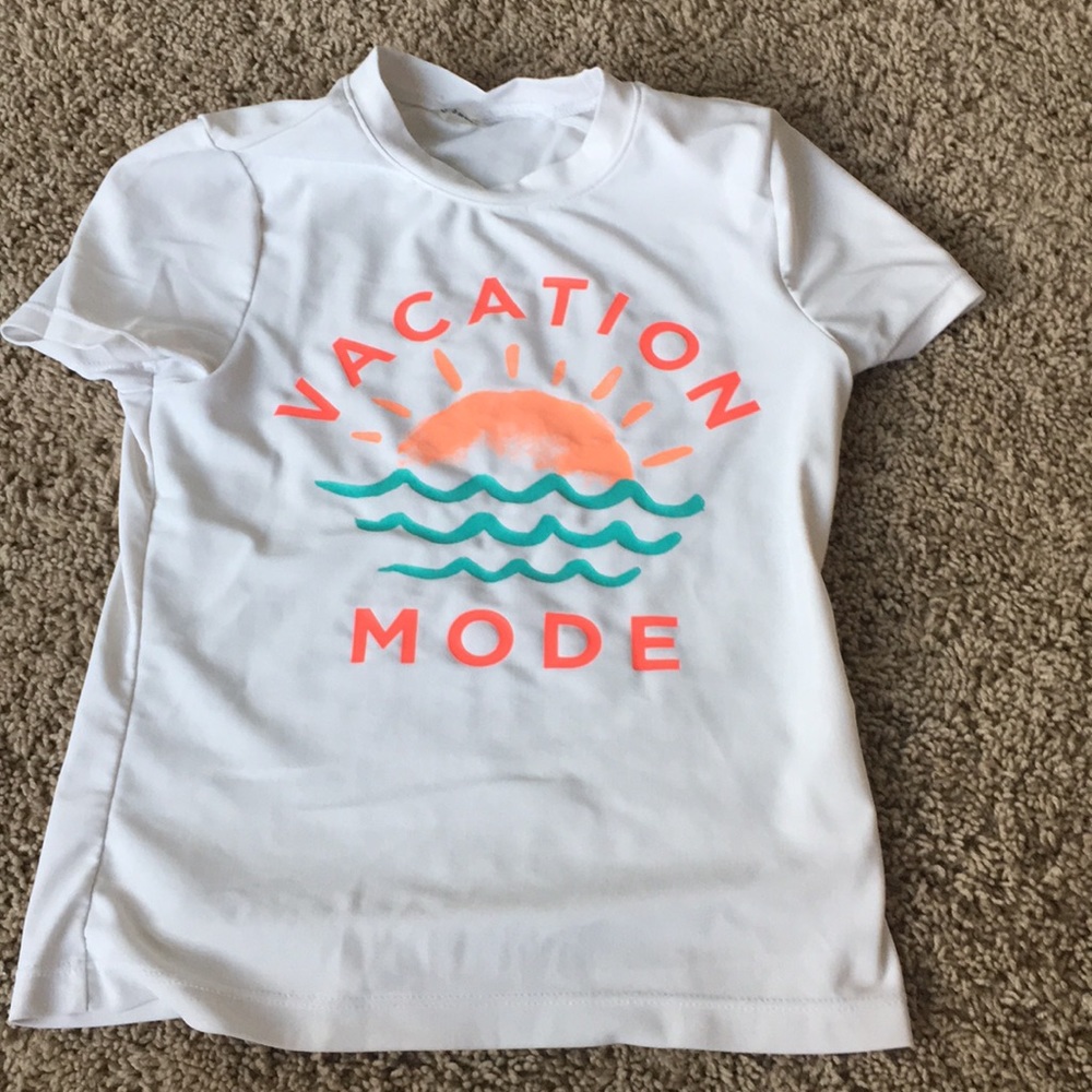 Girls swim shirt size small